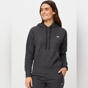 FIGS Women's Off-Shift Hoodie Sweatshirt™ in Charcoal Size XL